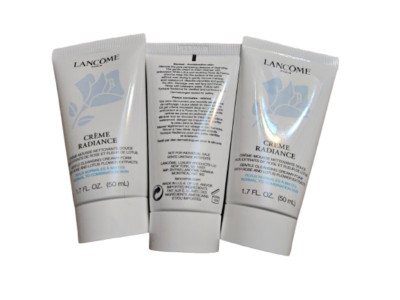 3x Lancome Creme Radiance Gentle Cleansing Creamy-foam 1.7oz Each Total 5.1oz