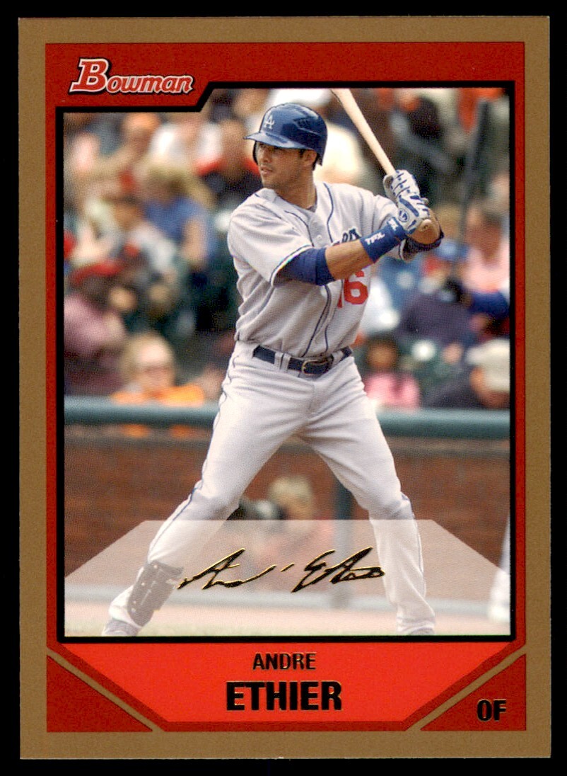 2007 Bowman Gold #14 Andre Ethier Los Angeles Dodgers