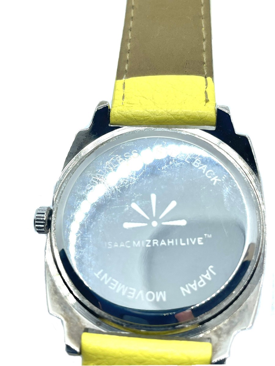 Isaac Mizrahi Live Women’s Watch. Yellow Color W/ Genuine Leather Band. Working Isaac Mizrahi Live Women main image 2
