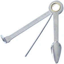 The Big Easy Pipe Accessories P844 3-Way Czech Pipe Tool-P844, Silver