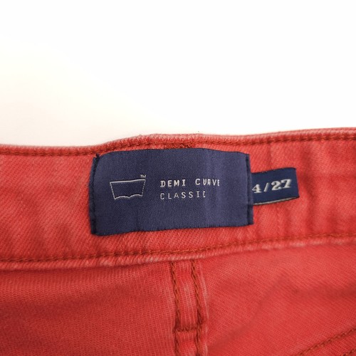 Levis Jeans Size 4/27 Demi Curve Classic Cropped Womens 27x20 Mid Rise - Picture 2 of 10