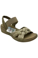 Skechers Arya Vegan Braided Slingback Wedges Taupe