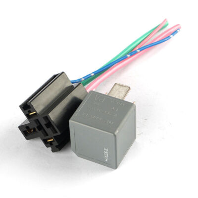 1Pce V23136-J4-X89 DH22-14B192-EA 12V Automotive Relay 4Pins With AVK01-4P Cable