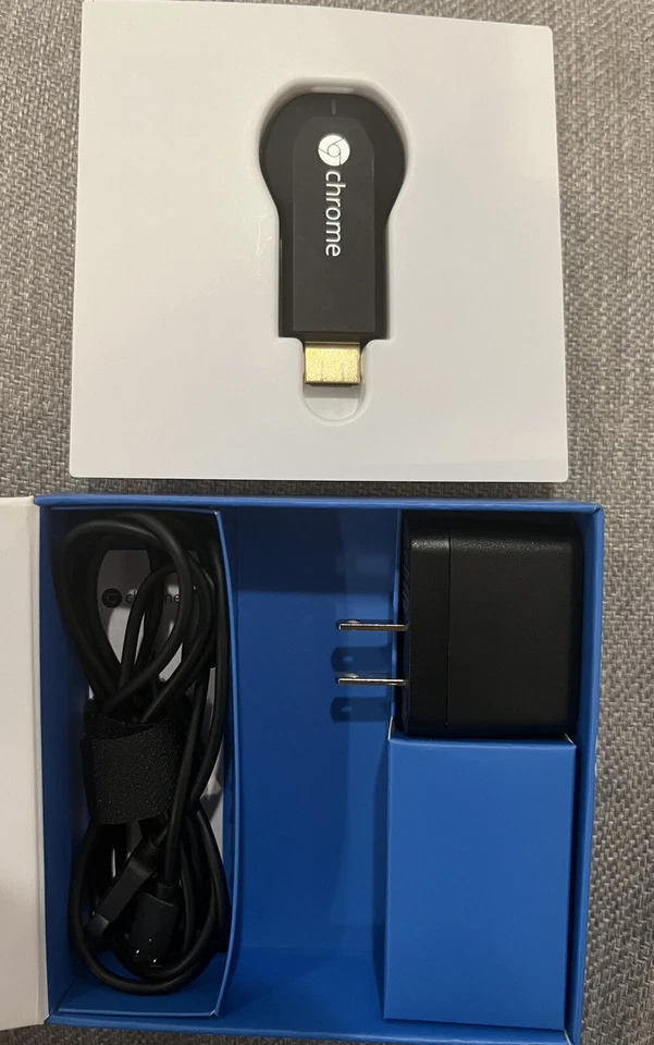 Google Chromecast HDMI Media Streamer Black H2G2-42 USB-A Cable - Image 3 of 4