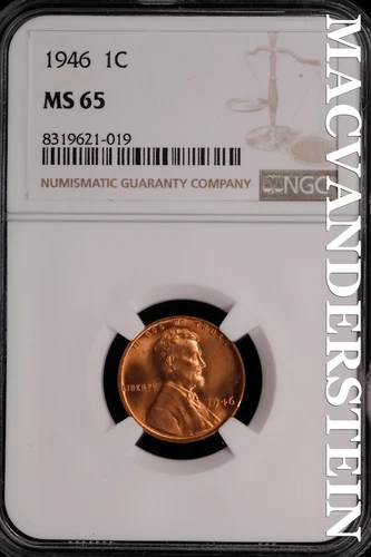 1946 Lincoln Wheat Cent-NGC MS 65 Brilliant Uncirculated Lustrous #SLG279
