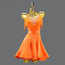 New Latin Dance Skirt Standard Ballroom Fringed Dresses for Women Practice Wear