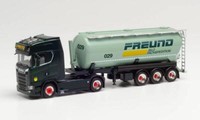 Herpa Lkw Scania Cs 20 Topl/Aerop. Kippsilo-Sz 40M³ Freund 312974