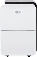 BLACK+DECKER BXEH60008GB 30L Dehumidifier, 24 Hour Timer, 4L Water Tank, White