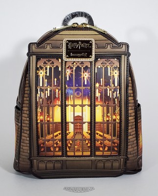  Loungefly Harry Potter Hogwarts Great Hall Light-Up Mini Backpack - New!