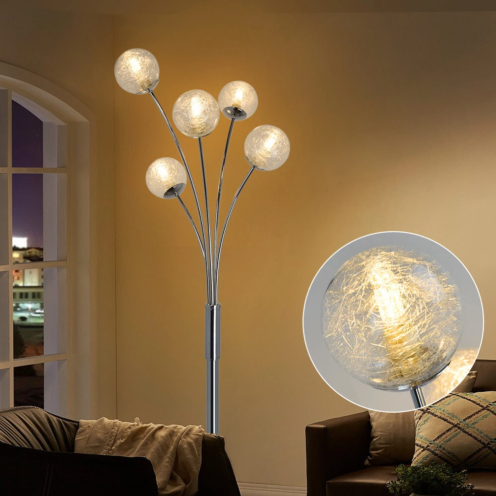 Modern Led Floor Lamp Tall Pole