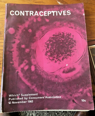 Vintage 1963 Which Consumer magazine supplement Contraceptives Birth Control