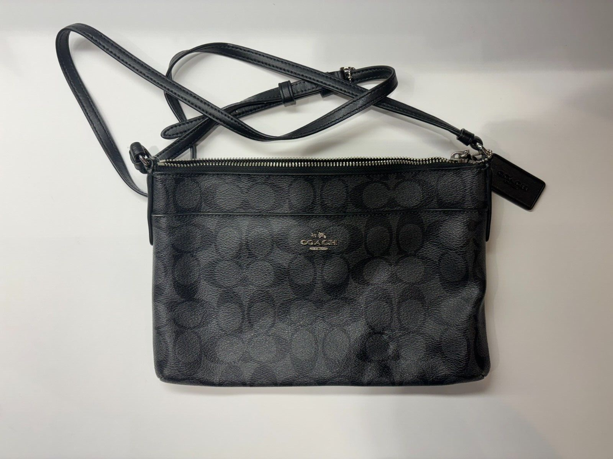 Coach Signature East West Pop Up Black Crossbody AND Slim Coach Signature East West Pop Up Black Crossbody AND Slim