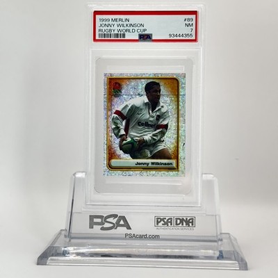 1999 Merlin Rugby World Cup Foil Sticker Jonny Wilkinson #89 England RC PSA 7
