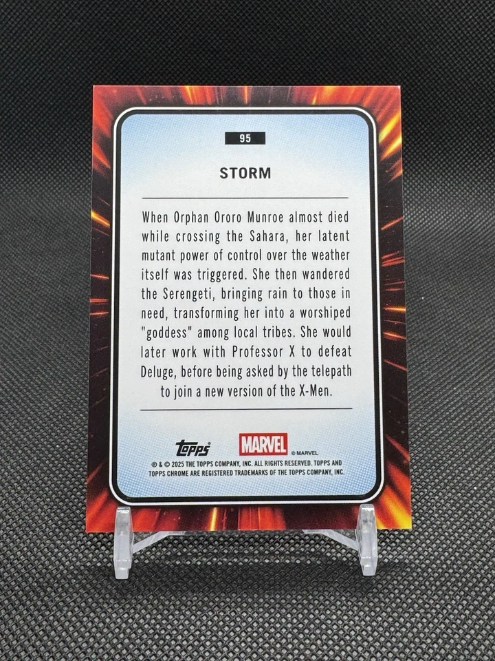 2025 Topps Chrome Marvel Storm Red Wave #2/5 Clean! - Image 2 of 4