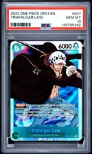 2022 One Piece OP01 EN Trafalgar Law 047 PSA 10 GEM MINT