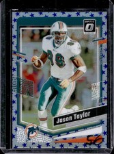 2023 Panini Donruss Optic Jason Taylor Blue Stars Prizm #115 Dolphins