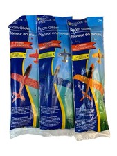 Foam Glider Plane 15" Wingspan Styrofoam Toy Airplane Hand Launch Set of 3