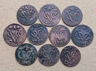 Lots 10 Pcs Dutch VOC Duit 1730 - 1790 New York Penny Copper Coin_A681