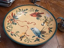 Lenox Winter Greetings Everyday Cardinal 14" Bowl Large Serving Fruit Pasta NEW