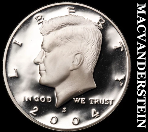 2004-S Silver Kennedy Half Dollar-Choice Gem Proof Lustrous No Reserve #i3119