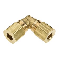 Parker 165C-4 Elbow, Brass, Comp. 1/4 In, Comp.