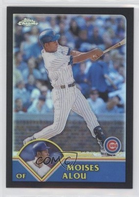 2003 Topps Chrome Black Refractor 105/199 Moises Alou #373 h2m
