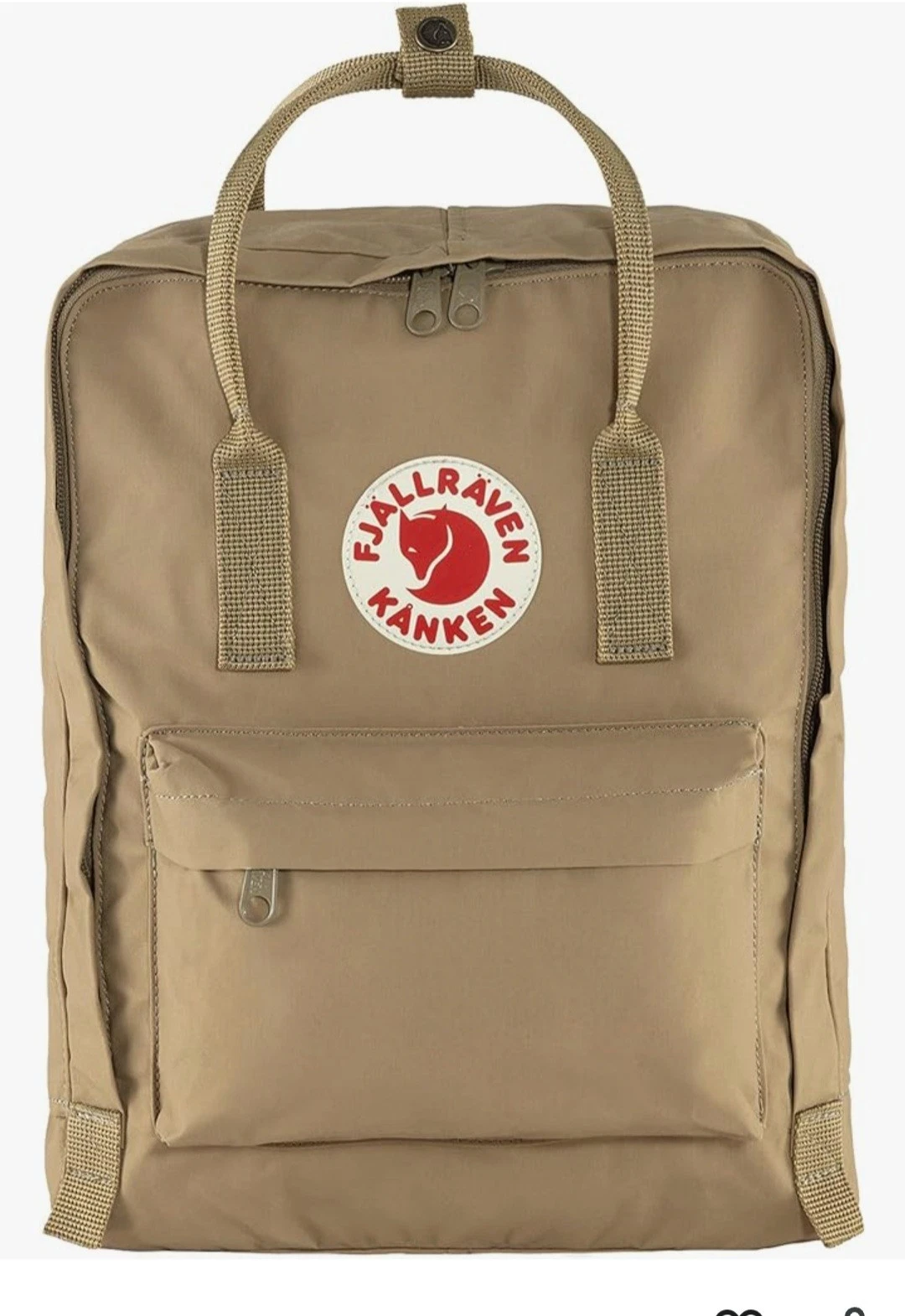 Fjällräven Kanken Backpack - Durable Vinylon Fabric, Water-Resistant - Clay