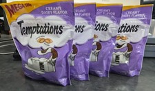 NEW Temptations Creamy Dairy Flavor Cat Treats 4 Mega Bags 6.3oz Ea Exp 09/2026