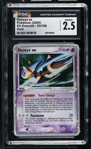 Deoxys ex graded CGC 2.5 for sale on eBay