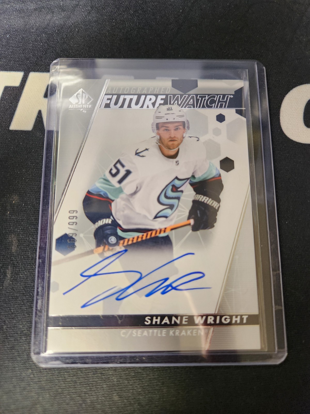 2022-23 Upper Deck SP Authentic SHANE WRIGHT Future Watch Auto RC #/999