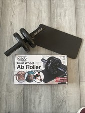 Attrezzatura da allenamento Duel Wheel Ab Roller con tappetino Mini Eva. Nuovo con scatola