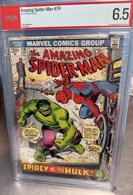 Amazing Spider-Man #119 PSA 6.5 Hulk Appearance 1973 Marvel Bronze Age Key