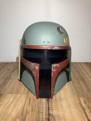 Star Wars Boba Fett Helmet Hasbro 2009 No Antenna w/ Sound Mandalorian Cosplay