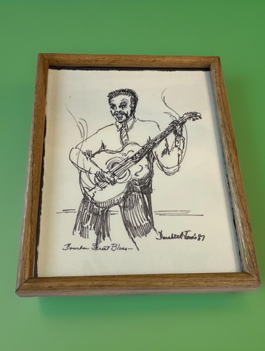 New Orleans Bourbon street blues by Donabeth Jones American artist original 