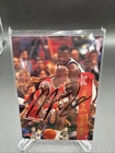 Michael Jordan Versus Young Shaq Chicago Bulls NBA Hoops Autograph with COA
