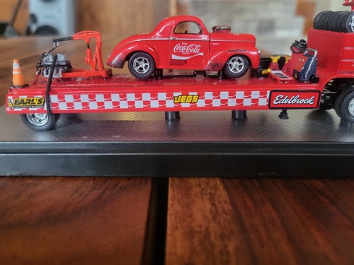 M2 Customized Auto-Haulers 1969Dodge L600 & 1941Willy's Coupe & Diecast Trailer - Picture 15 of 17