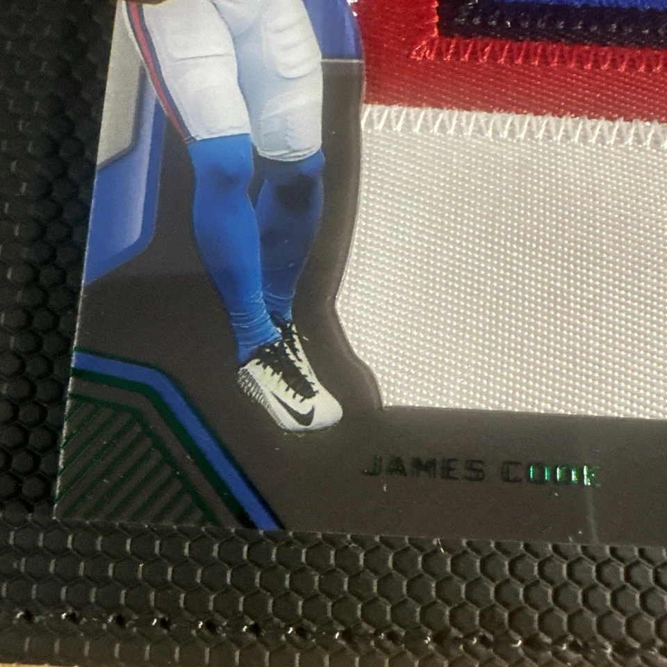 2022 Panini Playbook James Cook Rookie Jumbo Jersey Booklet /49 - Image 3 of 4