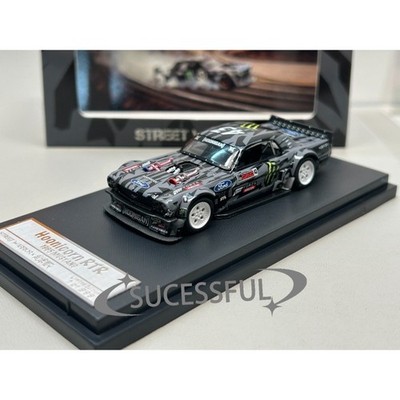 SW 1:64 Black 1965 Ford Mustang RTR Hoonicorn Diecast Metal Sports Car Model