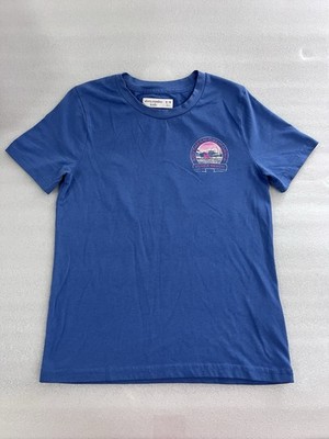 Abercrombie Kids Boys Blue Graphic T-Shirt Top Size 9/10