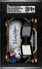 2021 Topps Museum Collection Walker Buehler SGC 9 w/10 Auto Duel Jersey /349
