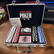World Series Of Poker by Excalibur Electronics Complete Set Dice Cards Chips