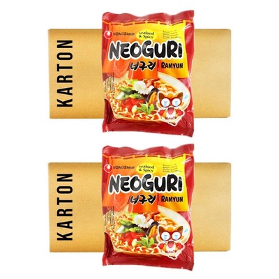Nong Shim Neoguri HOT Seafood & Spicy Ramen Nudeln 40x120g
