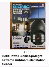Bell & Howell Bionic Spotlight Extreme Solar Powered 360° Motion Activated New