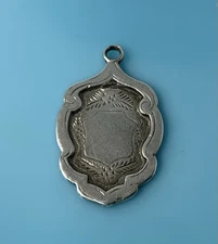 Antique Sterling Silver Edwardian First Prize Watch Fob Pendant 9g
