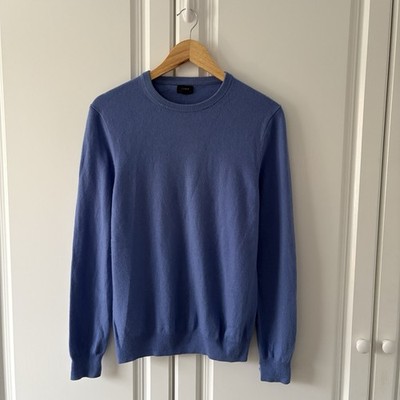 Damen J.Crew blau 100% italienischer Kaschmir Pullover Strickpullover weich Gr. M