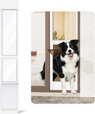 Dog Door for Sliding Glass Door, Adjustable Height 75 4/5" to 80 3/10" Sliding D