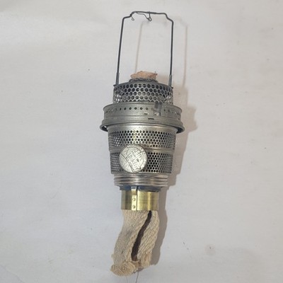 vintage Nickel Aladdin Nu-Type Model B Oil Lamp Burner, for restoration