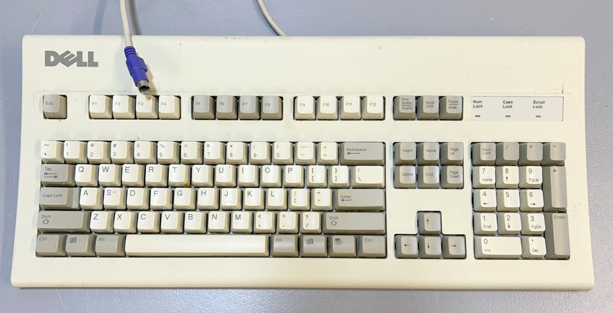 Dell AT101W PS/2 Keyboard Black ALPS Keyswitch | eBay