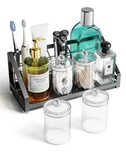 Bathroom Counter Organizer, Toothbrush and Toothpaste Holder for Bathroom, Va...