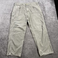 Vintage Carhartt B159 DMS Loose Fit Green Carpenters Pants Men  s 38x30 Workwear